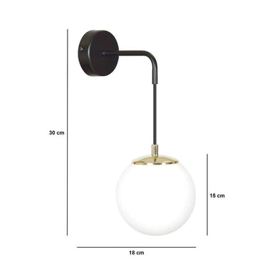 OGNIS 1-lichts wandlamp – Wit