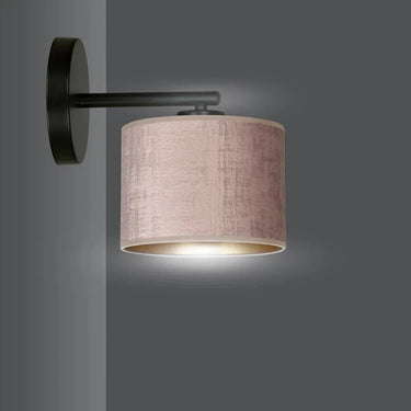 HILDE 1-lichts wandlamp - Roze fluweel