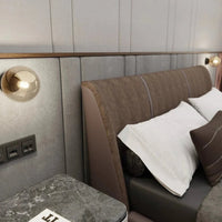 ROSSI 1-lichts wandlamp - Amber glas - afbeelding 2