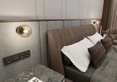ROSSI 1-lichts wandlamp - Amber glas - afbeelding 2