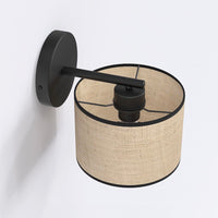 Eco wandlamp rotan 1-lichts naturel