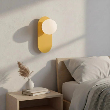 VIVA 1-lichts wandlamp - Oranje frame