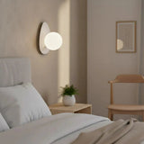OVO 1-lichts wandlamp - Wit glas - afbeelding 2