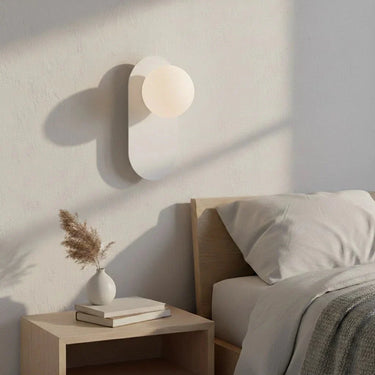 VIVA 1-lichts wandlamp - Wit glas