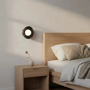 OZZY 1-lichts wandlamp – zwart
