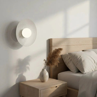 VIBEZ 1-lichts wandlamp - Wit glas
