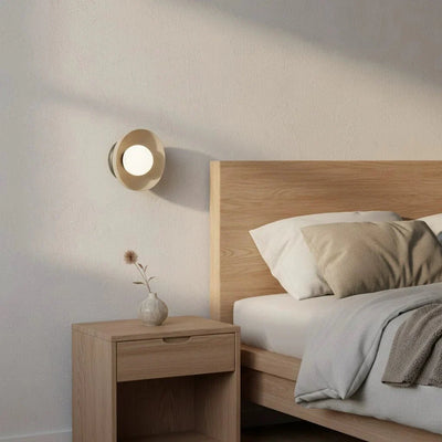 OZZY 1-lichts wandlamp – mokka/beige