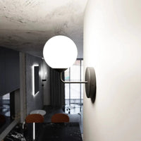 1-lichts wandlamp K1 Pregos – Zwart - afbeelding 5
