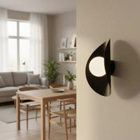 FIERO 1-lichts wandlamp - Zwart frame - Wit glas - afbeelding 5