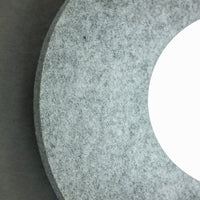 Calma wandlamp wit glas 1-lichts grijs groot