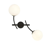 HUNTER 2-lichts wandlamp - Opaalwit glas - Mooier Thuis