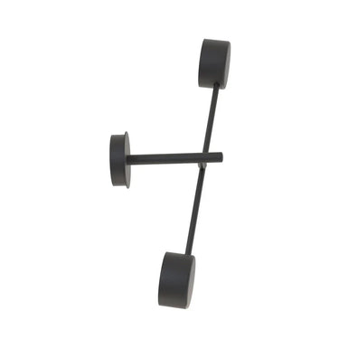 NATSU 2-lichts wandlamp - Zwart metaal