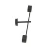 NATSU 2-lichts wandlamp - Zwart metaal - 46 cm breed - Mooier Thuis