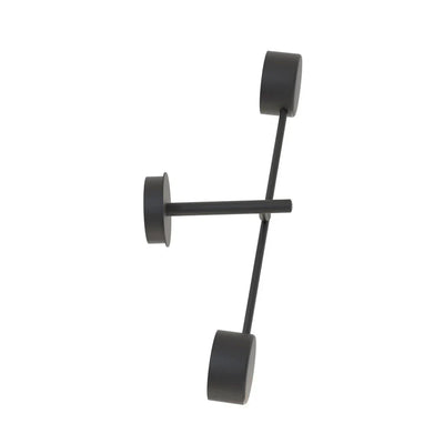 NATSU 2-lichts wandlamp - Zwart metaal