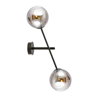 LINEAR 2-lichts wandlamp - Smoked glas - Mooier Thuis