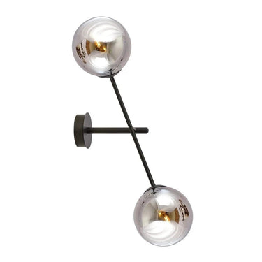 LINEAR 2-lichts wandlamp - Smoked glas