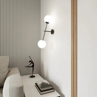 Emibig LINEAR 2-lichts wandlamp - Wit glas