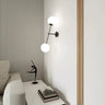 Mooier Thuis - LINEAR 2-lichts wandlamp - Wit glas - metaal en glas