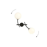 Emibig HUNTER 2-lichts wandlamp - Opaalwit glas - Mooier Thuis
