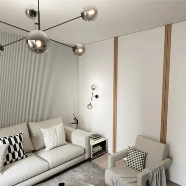 LINEAR 2-lichts wandlamp - Smoked glas