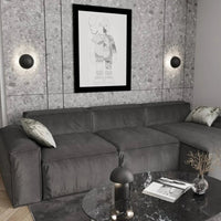 MUSH 2-lichts wandlamp - Zwart metaal - afbeelding 2