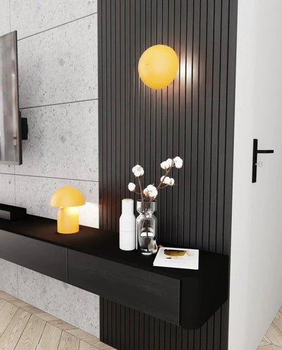 MUSH 2-lichts wandlamp - Oranje metaal