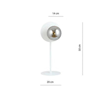 OSLO 1-lichts tafellamp - Smoked glas - afbeelding 2