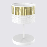 Lux tafellamp 1-lichts wit goud