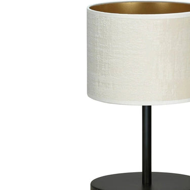 HILDE 1-lichts tafellamp - Wit fluweel