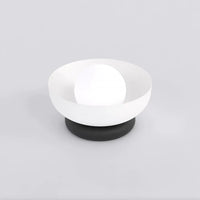 Emibig OZZY 1-lichts tafellamp - Wit glas - Zwart voet - Mooier Thuis