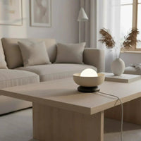 OZZY 1-lichts tafellamp - Beige/Mokka - afbeelding 2