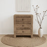 Ladekast Roots gerecycled hout 3 lades 50 cm dressoir - bruin - Mooier Thuis