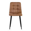 Eetkamerstoel Yerevan - Microleder Cognac