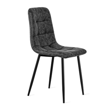 Eetkamerstoel Yerevan - Microleder Antraciet