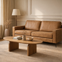 2-Zits Bank Noa - Microleder Cognac