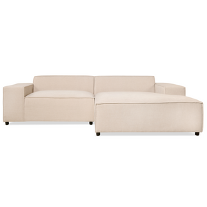 Hoekbank Lara - Stof Beige Rechts
