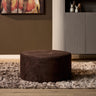 MySofa ronde poef | bruin velvet Adore 108 hocker - 60 cm breed - Mooier Thuis