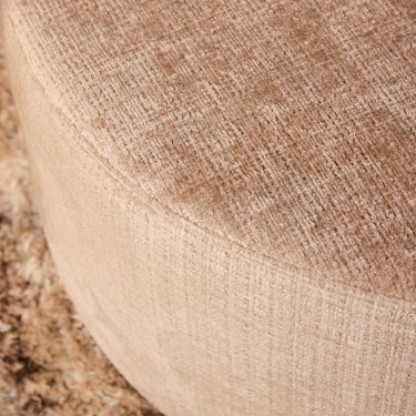 My Sofa Poef | Rond | 60 cm | Cremona 14 | Taupe