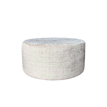 MySofa ronde poef 80 cm beige op een witte achtergrond
