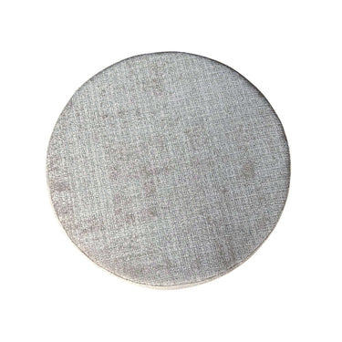 Bovenaanzicht van de beige MySofa poef 80 cm