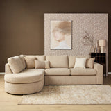 MySofa hoekbank links Alma | beige - 264 cm breed - Mooier Thuis