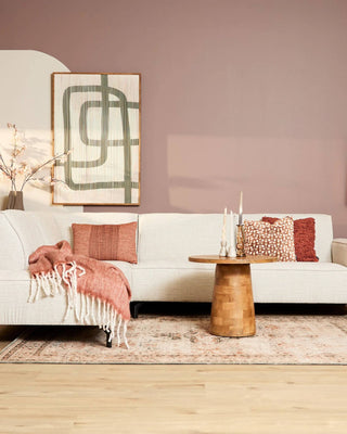 Hoekbank links Floris | beige | 285 cm - Mooier Thuis