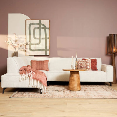 MySofa hoekbank links Floris | beige microvezel | 285 cm