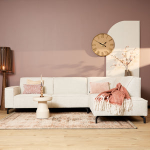 MySofa hoekbank rechts Floris | beige microvezel | 285 cm