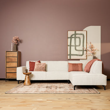 Hoekbank rechts Floris | beige | 285 cm