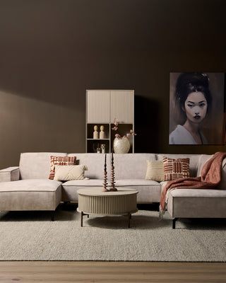 U-bank Floris Torre 02 | Beige | 345 cm - Mooier Thuis