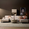 MySofa U-bank Floris | beige velvet - 345 cm breed - Mooier Thuis