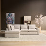 MySofa hoekbank links Jesse | beige - 271 cm breed - Mooier Thuis