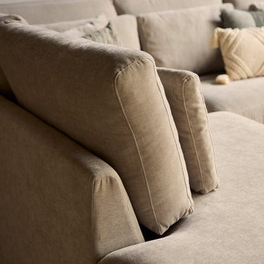 Ecksofa links Jesse beige | 271 x 222 cm