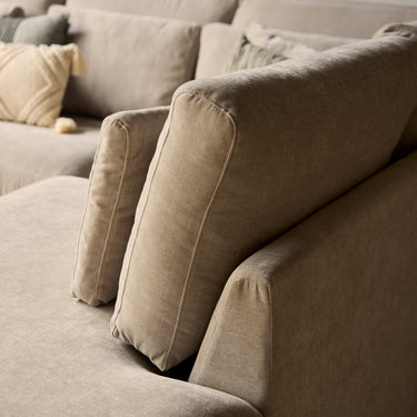 Ecksofa rechts Jesse beige | 271 cm